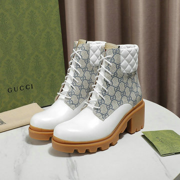 グッチ GUCCI 26-GGJ21034　2021年秋冬最新入荷 GG ウィメンズ アンクルブーツ ショートブーツ ハイヒールシューズ レディース マーティンブーツ レースアップシューズ