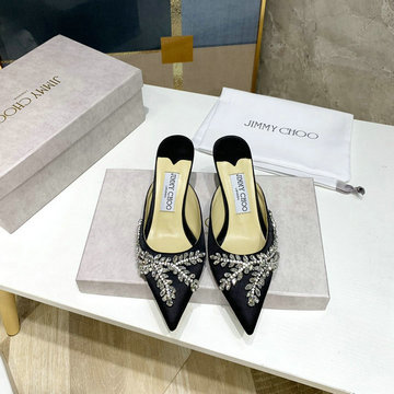 ジミーチュー JIMMY CHOO 26-JMCJ21019　2021年最新入荷 パンプスサンダル ローヒールシューズ ピンヒール スライドサンダル ウィメンズ スリッパ レディースシューズ