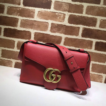 商品名称：グッチ GUCCI 057-GG401173RD　2021年最新入荷 GGマーモント スモール フラップバッグ 斜め掛け ショルダーバッグ クロスボディバッグ カーフレザー