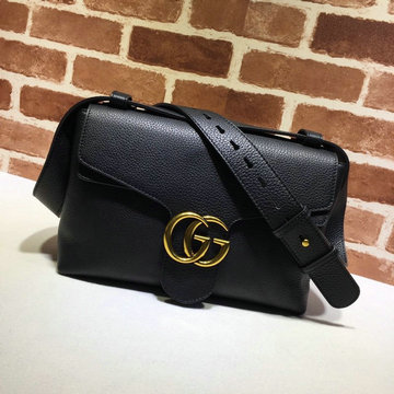 商品名称：グッチ GUCCI 057-GG401173BK　2021年最新入荷 GGマーモント スモール フラップバッグ 斜め掛け ショルダーバッグ クロスボディバッグ カーフレザー