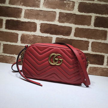 商品名称：グッチ GUCCI 057-GG447632QRD　2021年最新入荷 GGマーモント スモール 斜め掛け ショルダーバッグ クロスボディバッグ レディースかばん カーフレザー