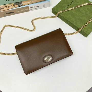 商品名称：グッチ GUCCI 057-GG598549KF　2021年最新入荷 チェーンウォレット 斜め掛け ショルダーバッグ クロスボディバッグ カーフレザー レディースかばん