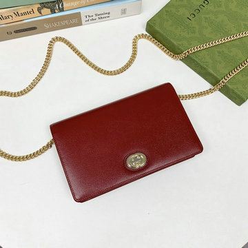 グッチ GUCCI 057-GG598549RD　2021年最新入荷 チェーンウォレット 斜め掛け ショルダーバッグ クロスボディバッグ カーフレザー レディースかばん