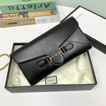 商品名称：グッチ GUCCI 057-GG614381BK　2021年最新入荷 ホースビット 1955 チェーンウォレット ロングウォレット 二つ折り長財布 斜め掛け ショルダーバッグ カーフレザー