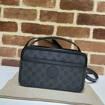 グッチ GUCCI 057-GG658572BBK　2021年最新入荷 インターロッキングG付き ミニバッグ 斜め掛け ショルダーバッグ クロスボディバッグ キャンパス