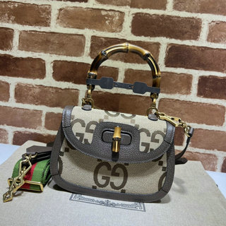 商品名称：グッチ GUCCI 057-GG675797HS　2021年最新入荷 スモール ジャンボ GG バンブーバッグ トップハンドルバッグ トートバッグ ハンドバッグ 斜め掛け ショルダーバッグ
