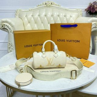 ルイヴィトン LOUISVUITTON 057-M45708　2021年最新入荷 パピヨン BB トートバッグ ハンドバッグ 2way 斜め掛け ショルダーバッグ グレインレザー