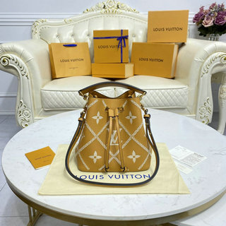 ルイヴィトン LOUISVUITTON 057-M46029X　2021年最新入荷 ネオノエ BB バケットバッグ ショルダーバッグ トートバッグ ドローストリングバッグ モノグラム