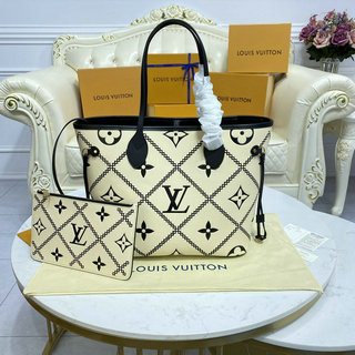 ルイヴィトン LOUISVUITTON 057-M46039　2021年最新入荷 ネヴァーフル MM トートバッグ ハンドバッグ レディースかばん モノグラム アンプラント レザー