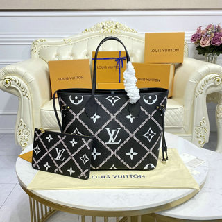 ルイヴィトン LOUISVUITTON 057-M46040　2021年最新入荷 ネヴァーフル MM トートバッグ ハンドバッグ レディースかばん モノグラム アンプラント レザー