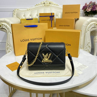 ルイヴィトン LOUISVUITTON 057-M59029　2021年最新入荷 ツイスト MM 斜め掛け ショルダーバッグ クロスボディバッグ レディースかばん ラムレザー
