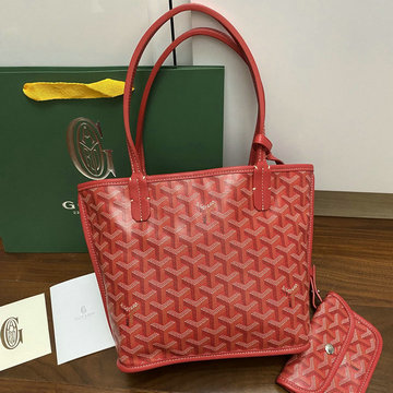 商品名称：ゴヤール GOYARD BX-GY2320RRD　2021年新色入荷 サンルイジュニア トートバッグ リバーシブル ハンドバッグ ミニサイズ レザー