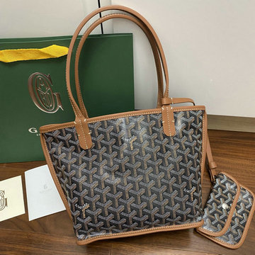 ゴヤール GOYARD BX-GY2320RTH　2021年新色入荷 サンルイジュニア トートバッグ リバーシブル ハンドバッグ ミニサイズ レザー