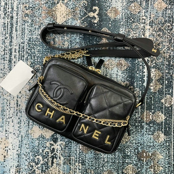 商品名称：シャネル CHANEL CC-CH2923BK　2021年最新入荷 カメラバッグ 斜め掛け ショルダーバッグ クロスボディバッグ カーフレザー