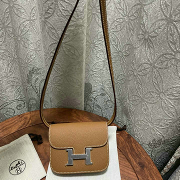 商品名称：エルメス HERMES 063-H1081SYJZ　2021年最新入荷 コンスタンス スリム ミニ ポケット ウェストバッグ 斜め掛け ショルダーバッグ クロスボディバッグ レディースかばん