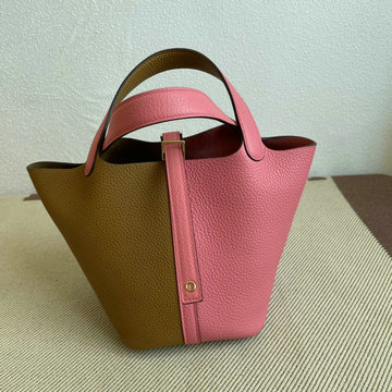 エルメス HERMES 063-H02618TCPFZ　2021年最新入荷 ピコタン バケットバッグ トートバッグ ハンドバッグ ショッピングバッグ レディースかばん TCレザー