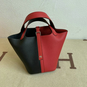 エルメス HERMES 063-H02618TCPKR　2021年最新入荷 ピコタン バケットバッグ トートバッグ ハンドバッグ ショッピングバッグ レディースかばん TCレザー