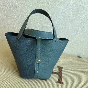 エルメス HERMES 063-H02618TCPLL　2021年最新入荷 ピコタン バケットバッグ トートバッグ ハンドバッグ ショッピングバッグ レディースかばん TCレザー