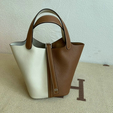 エルメス HERMES 063-H02618TCPZB　2021年最新入荷 ピコタン バケットバッグ トートバッグ ハンドバッグ ショッピングバッグ レディースかばん TCレザー