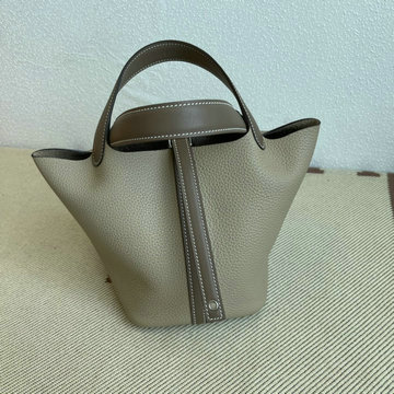 エルメス HERMES 063-H02718TCPHH　2021年最新入荷 ピコタン バケットバッグ トートバッグ ハンドバッグ ショッピングバッグ レディースかばん TCレザー