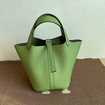 商品名称：エルメス HERMES 063-H104218TCYNG　2021年最新入荷 ピコタン バケットバッグ トートバッグ ハンドバッグ ショッピングバッグ レディースかばん TCレザー