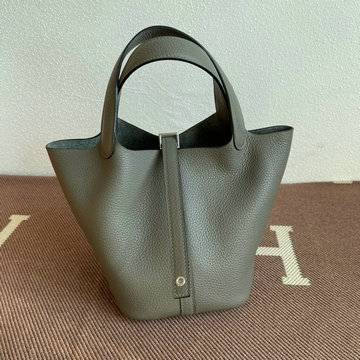 エルメス HERMES 063-H104218TCYXH　2021年最新入荷 ピコタン バケットバッグ トートバッグ ハンドバッグ ショッピングバッグ レディースかばん TCレザー