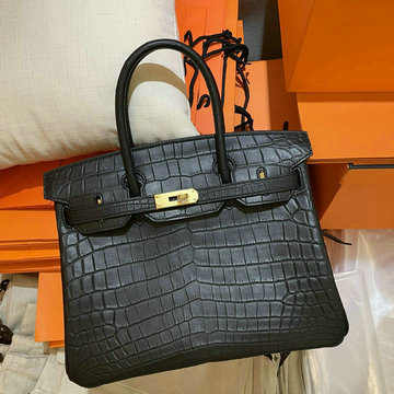 エルメス HERMES 063-HBK25ENJSK　2021年最新入荷 バーキンバッグ トップハンドルバッグ トートバッグ ハンドバッグ レディースかばん クロコ革