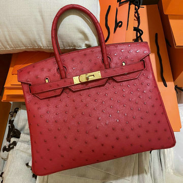 エルメス HERMES 063-HBK25TPJGH　2021年最新入荷 バーキンバッグ トップハンドルバッグ トートバッグ ハンドバッグ レディースかばん オーストリッチ革