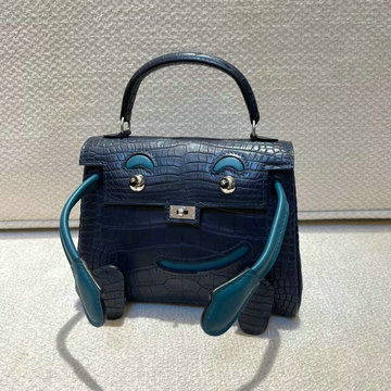 商品名称：エルメス HERMES 063-HKDO22EMPLG　2021年最新入荷 ケリードール トップハンドルバッグ トートバッグ ハンドバッグ 手持ちかばん クロコ革