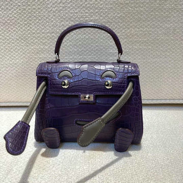 エルメス HERMES 063-HKDO22EMPZH　2021年最新入荷 ケリードール トップハンドルバッグ トートバッグ ハンドバッグ 手持ちかばん クロコ革