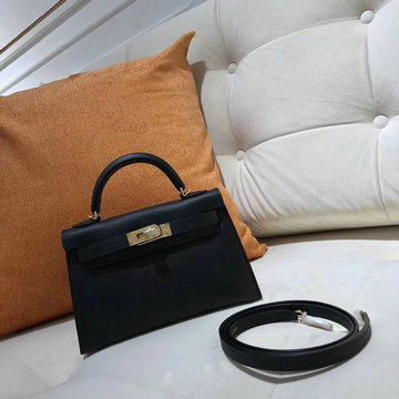 エルメス HERMES 063-HKL19SBQJBK　2021年最新入荷 ミニ ケリー トップハンドルバッグ トートバッグ ハンドバッグ 2way 斜め掛け ショルダーバッグ
