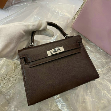 エルメス HERMES 063-HKL19YYSK　2021年最新入荷 ミニ ケリー トップハンドルバッグ トートバッグ ハンドバッグ 2way 斜め掛け ショルダーバッグ