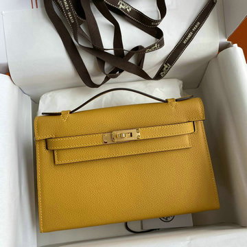 エルメス HERMES 063-HKL22SBQJHY　2021年最新入荷 ケリー 22 トップハンドルバッグ トートバッグ ハンドバッグ 2way 手持ちかばん クラッチバッグ ヴォーエプソン