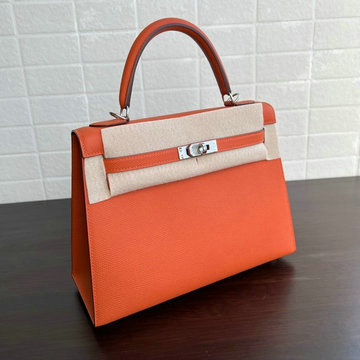 エルメス HERMES 063-HKL25SBQYCS　2021年最新入荷 ケリー 25 トップハンドルバッグ トートバッグ ハンドバッグ レディースかばん ヴォーエプソン