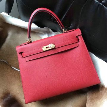 エルメス HERMES 063-HKL28SBJGR　2021年最新入荷 ケリー 28 トップハンドルバッグ トートバッグ ハンドバッグ レディースかばん ヴォーエプソン