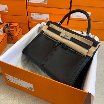 商品名称：エルメス HERMES 063-HKLD28SFBK　2021年最新入荷 ケリー トップハンドルバッグ トートバッグ ハンドバッグ ブリーフケース ビジネスバッグ swift革