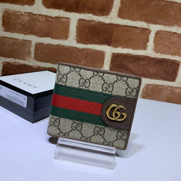 商品名称：グッチ GUCCI 057-GG557702BKF　2022年最新入荷 二つ折り短財布 ショートウォレット カード入れ 札入れ キャンパス カーフレザー