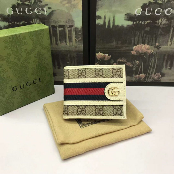 グッチ GUCCI 057-GG597606BBS　2022年最新入荷 二つ折り短財布 ショートウォレット カードケース 札入れ キャンパス