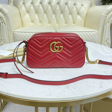 商品名称：グッチ GUCCI 057-GG447632WRD　2022年最新入荷 GGマーモント スモール 斜め掛け ショルダーバッグ クロスボディバッグ レディースかばん カーフレザー