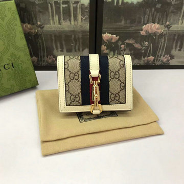 グッチ GUCCI 057-GG645536BBS　2022年最新入荷 ジャッキー 1961 カードケース ウォレット 二つ折り短財布 名刺れ キャンパス レザー