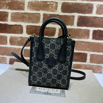グッチ GUCCI 057-GG671623BBK　2022年最新入荷 GGスプリーム トートバッグ ハンドバッグ 2way ショルダーバッグ クロスボディバッグ インターロッキングG付き