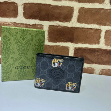グッチ GUCCI 057-GG673001HBK　2022年最新入荷 二つ折り短財布 トラプリント ショートウォレット カード入れ 札入れ キャンパス