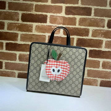 グッチ GUCCI 057-GG648797XBG　2022年最新入荷 チルドレンズ アップル トートバッグ トップハンドルバッグ ハンドバッグ GGスプリーム キャンバス
