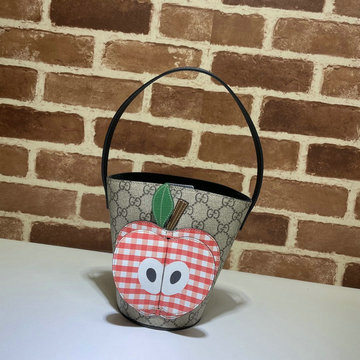 グッチ GUCCI 057-GG653954BXG　2022年最新入荷 チルドレンズ アップル トートバッグ トップハンドルバッグ ハンドバッグ GGスプリーム キャンバス