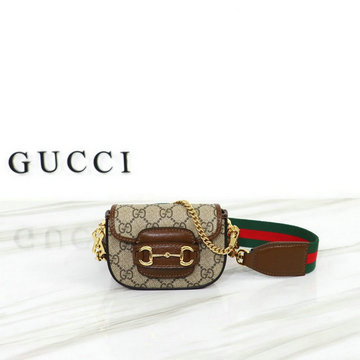 グッチ GUCCI 057-GG699760BKF　2022年最新入荷 ホースビット 1955 ストラップウォレット 斜め掛け ショルダーバッグ クロスボディバッグ GGスプリーム キャンバス
