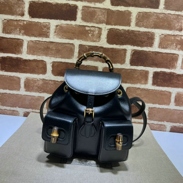 商品名称：グッチ GUCCI 057-GG702101BK　2022年最新入荷 バンブー バックパック レディース リュックサック リュック ディパックバッグ カーフレザー