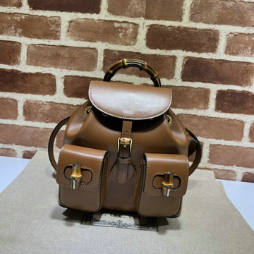 グッチ GUCCI 057-GG702101KF　2022年最新入荷 バンブー バックパック レディース リュックサック リュック ディパックバッグ カーフレザー