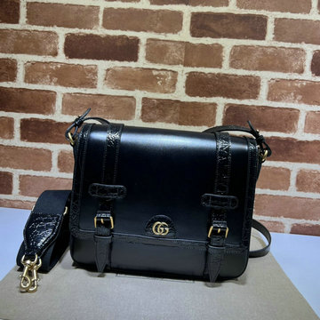 商品名称：グッチ GUCCI 057-GG702136PBK　2022年最新入荷 GG メッセンジャーバッグ フラップバッグ 斜め掛け ショルダーバッグ クロスボディバッグ レザー