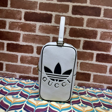 グッチ GUCCI 057-GG702387BS　2022年最新入荷 adidas x Gucci ミニ トップハンドルバッグ トートバッグ ハンドバッグ 手持ちかばん レザー