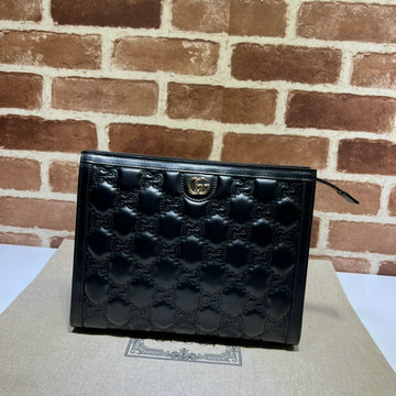 グッチ GUCCI 057-GG723780BK　2022年最新入荷 GGマトラッセ レザー 手持ちかばん クラッチバッグ セカンドバッグ ポーチ メンズかばん ビジネスバッグ